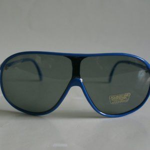 NWT Vintage 90's Crylon One Piece Polarized Sunglasses (Royal Blue)